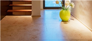 Jura Beige Limestone Filled-Honed-Polished Floor Tiles