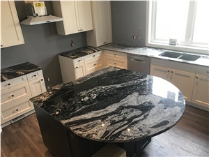 Ibere Mare White Granite Kitchen Countertop