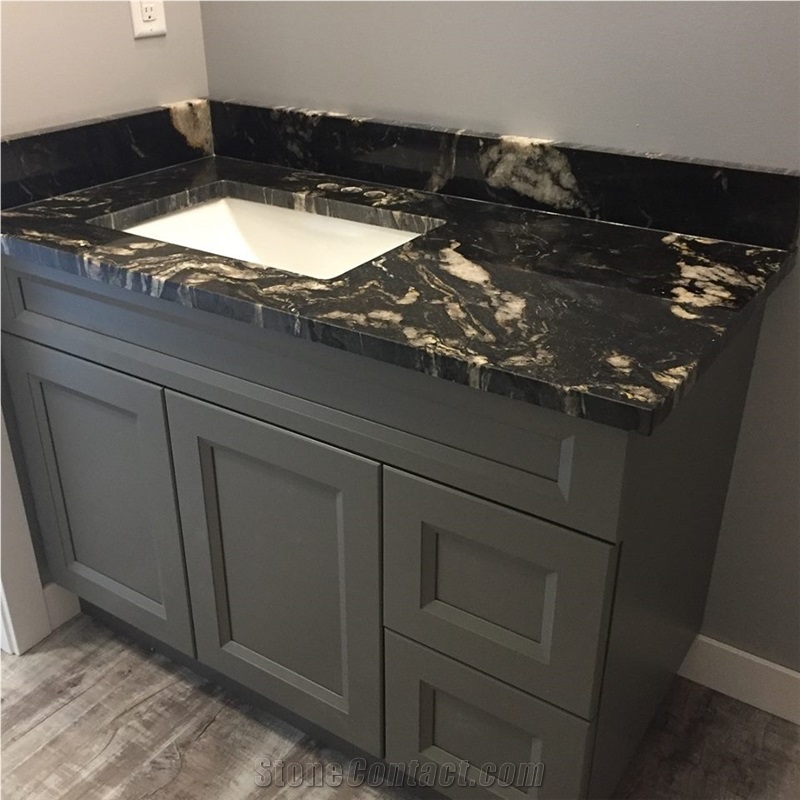 Titanium Granite Bathroom Countertops