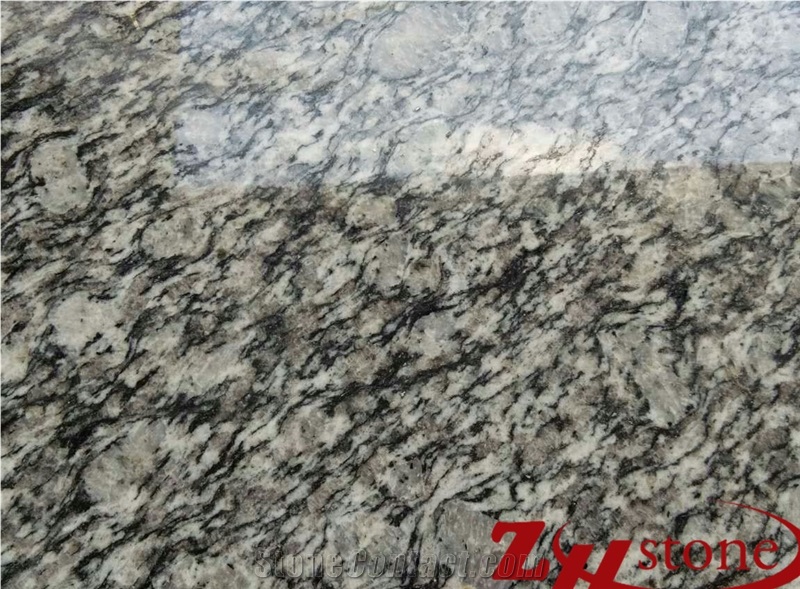 Good Quality Polished 3cm Thickness G418/ Spary White/ Sea Wave Granite Tiles