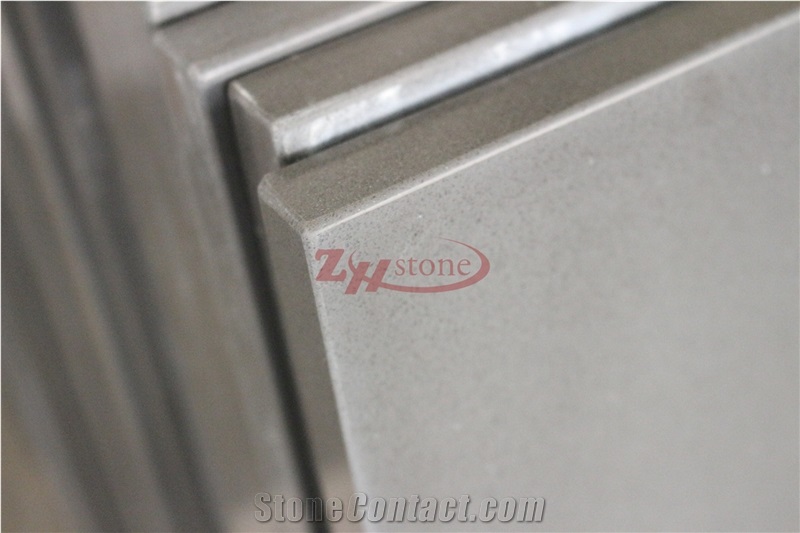 Manufacturer Pure Grey Quartz Work Tops Solid Surface,Gray Engineered Quartz Caesarstone