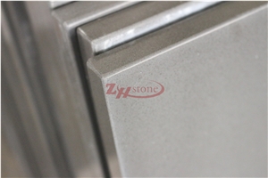 Manufacturer Pure Grey Quartz Work Tops Solid Surface,Gray Engineered Quartz Caesarstone