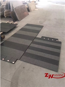Own Factory Cheap Price Leathered Finish Black Galaxy/ Spark Balck/ Star Black Granite Tiles