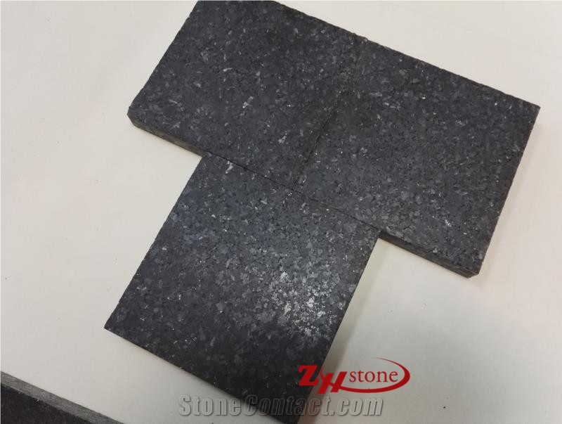 Own Quarry Cheap Price Honed Finish Spark Black/ New Galaxy Black/ Star Black Granite Tiles/ Slabs/ Flooring