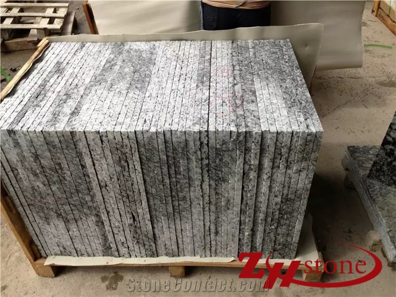 Zh-Ab G562 Best Sells Of Spray White Granite for Bar Tops Work Tops Granite Slabs Granite Flooring Covering Tiles