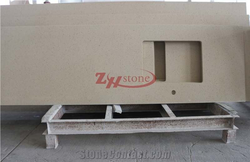 Zhs-Dnq53 Artifical Quartz Countertops Vanity Stone Solid Surfaces Hotel Kitchen Bathroom Counter Top Environmental