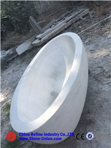2016 New White Natural Marble Solid Surface Freestanding Bathroom Bathtub,Natural Stone Sanitary Ware Freestanding Bathtub for Hotel
