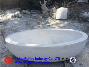 2016 New White Natural Marble Solid Surface Freestanding Bathroom Bathtub,Natural Stone Sanitary Ware Freestanding Bathtub for Hotel