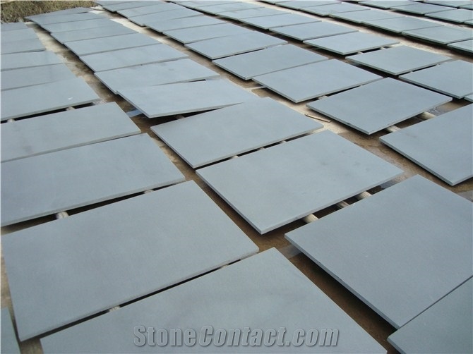 Andesite Honed Tiles & Slabs ,Lava Stone Slabs for Wall Floor,Hainan Black Basalt Sawn 400 Grit Tiles, Sawn 400 Grit with Cats Paws Tiles
