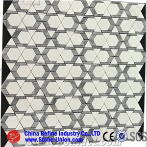 Attractive Marble Mixed Colors Mosaic, Polished Marble Tiles, 2016 New Mosaic Design