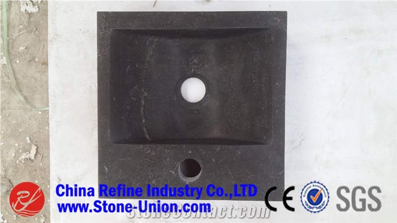 Cheap and Hot Blue Limestone Round Basin & Sinks for Kitchen Decoration
