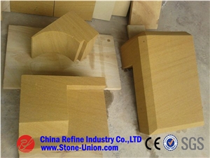 Cheaper Yellow Sandstone & Sichuan Sandstone Wall Covering & Sandstone Wall Tiles & Paving Sandstone Construction Project& Sandstone Corner