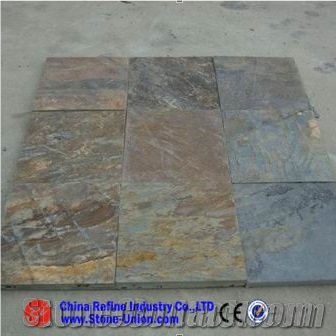 China Gold Slate Slabs & Tiles, China Yellow Slate,Slate Wall Tiles,Slate Stone Flooring,Slate Wall Covering,Slate Covering,Slate Floor Covering