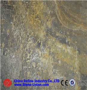 Chinese Rusty Yellow Slate Tile,Slate Floor Tiles,Slate Wall Tiles,Slate Stone Flooring,Slate Tiles,Slate Slabs