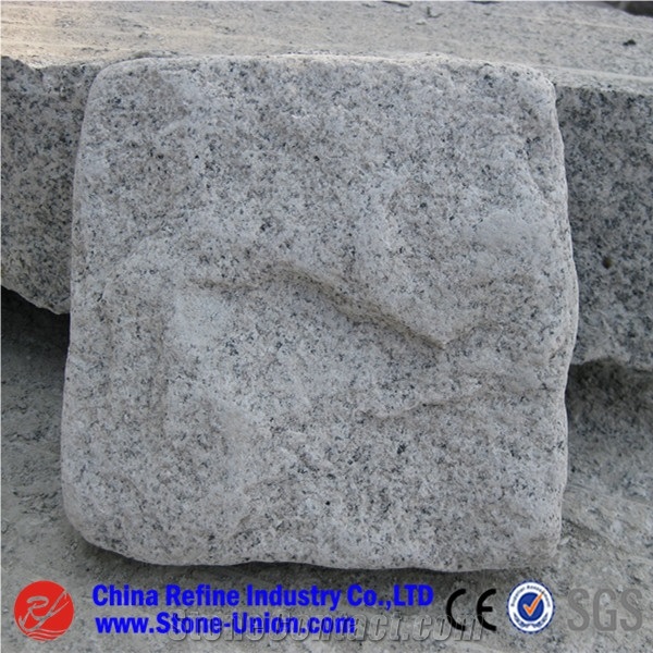 G602 Cube Stone Granite Cobble,China Grey Sardo Paving Stone,Natural Split Cubes,Blind Paving Stone,Walkway Pavers,Driveway Pavers