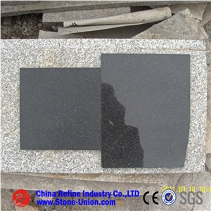 G685 Granite,China Absolute Black Granite for Exterior - Interior Wall and Floor Application