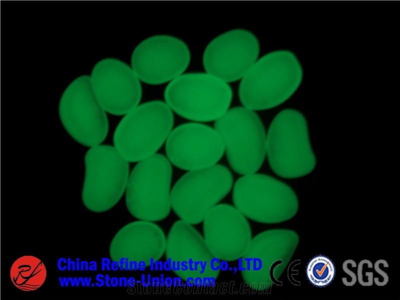 Glow in the Dark Pebbles, Glowing Multicolor Pebbles, Glow Gravel Stone in Night Pebble Stone Chips