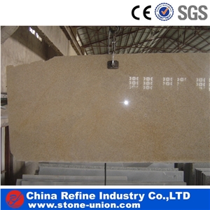 Gold Granite,Rusty Yellow Beige G682, G350, Shandong Yellow Rusty Granite Flamed Slabs Tiles Paving, Wall Cladding Covering, Landscaping Building
