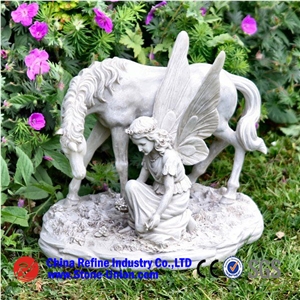 Good Quality Marble Jesus Sculpture,Garden Human Angel Sculpture ,White Marble Statues ,China White Marble Carved