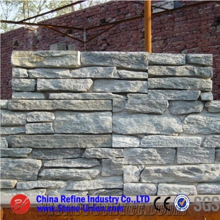 Green Quartzite Stacked Stone,Wall Cladding,Stone Wall Decor,Stacked Stone Veneer,Feature Wall,Split Face Culture Stone