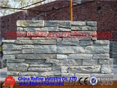 Grey Quartzite Cement Culture Stone,Wall Cladding,Stone Wall Decor,Split Face Culture Stone,Exposed Wall Stone