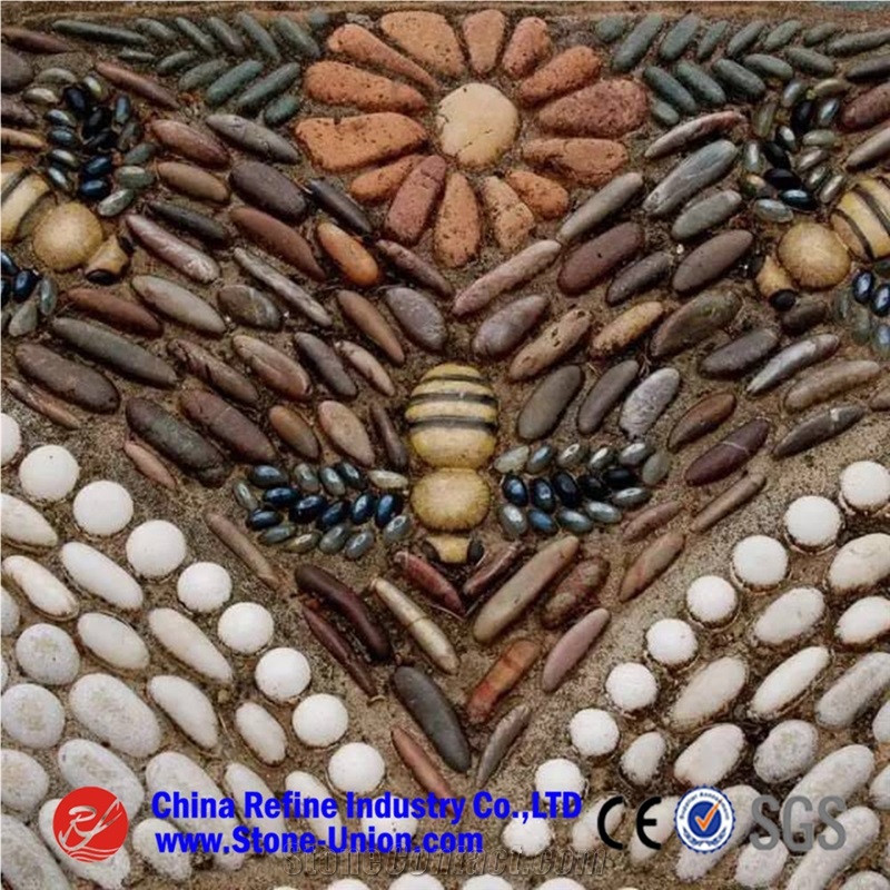 High Polished Striped Pebbles, Tiger Skin Vein Cobbles & Cobbles Stone for Sale, Pebble Stone Wholesale, River Stone