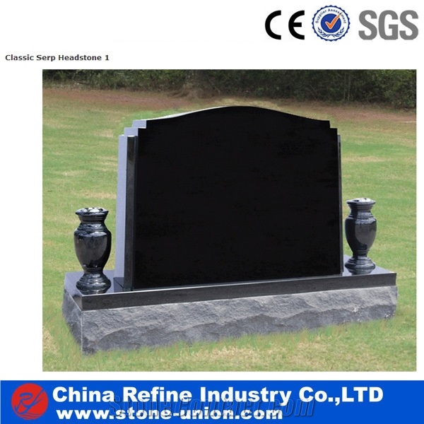 High Quality Double Dolphins Black Granite Headstone& Animal Carving Headstone&Tombstone& Engraved Gravestone&India Black Granite Carved