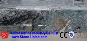 Jade Green Granite,Verde Jade Granite,China Emerald Green for Exterior - Interior Wall and Floor Applications, Countertops