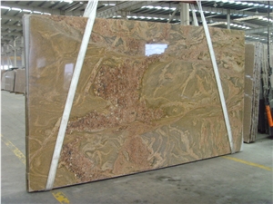 Juparana Colombo Gold Granite Slab,Colombo Gold Granite Tile&Slab for Countertops, Exterior - Interior Wall and Floor Applications, Wall Cladding