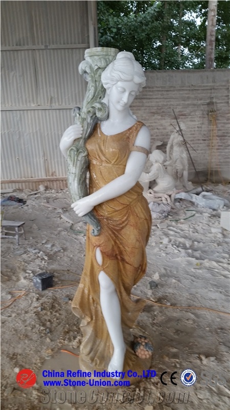 Marble Sculpture,Statues,Western Statues,Garden Sculpture,Human Sculptures,China Marble Woman Sculpture