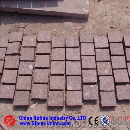 Natural Quartzite Paving Stone,Cobble Stone,Cube Stone,Paving Sets,Floor Covering,Courtyard Road Pavers