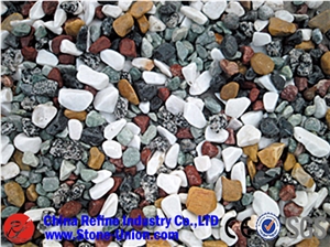 Red Pebble River Stone Driveways, Red River Stone, Polished Cobbles, Small Pebble Stone in Bulk for Walkway & Driveway