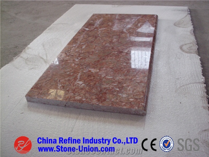 Red Rose Marble,Tea Rosa Marble,Tea Rose Marble,Rosa Tea Marble,Orange Red Marble for Exterior - Interior Wall and Floor Applications, Monuments