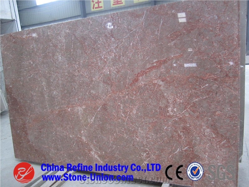 Red Rose Marble,Tea Rosa Marble,Tea Rose Marble,Rosa Tea Marble,Orange Red Marble for Exterior - Interior Wall and Floor Applications, Monuments