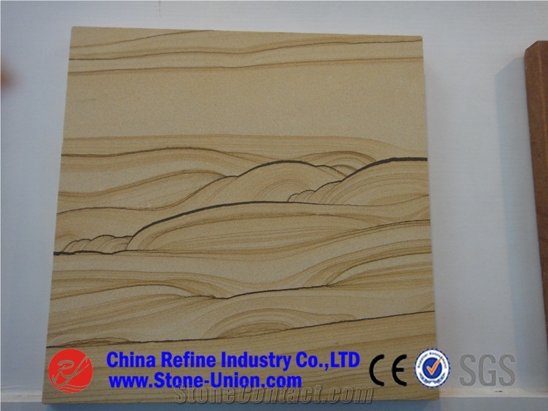 Scenery Sandstone, Yellow Sandstone for Interior and Exterior Applications,Sandstone Tiles,Sandstone Slabs,Sandstone Floor Tiles