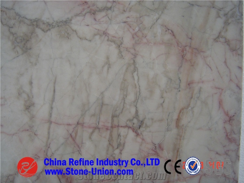 Syan Red Cream Marble,Pink Marble for Counter Tops and Bars, Interior Wall Panels, Water Walls and Fountains