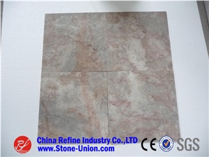 Syan Red Cream Marble,Pink Marble for Counter Tops and Bars, Interior Wall Panels, Water Walls and Fountains