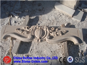 Western Style Beige Marble Fireplace,China Natural Marble Fireplace,Sculptured Fireplace, Modern Style Fireplace