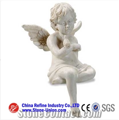White Marble Angel Sculpture,Garden Sculptures,Statues,Handcarved Sculptures,Western Statues,Landscape Sculptures,Sculpture Ideas