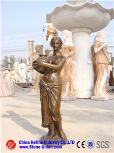 Women Bronze Sculptures & Statues,Woman with Dog,Woman with Vase,Sculpture Ideas,Outdoor Sculptures & Statues