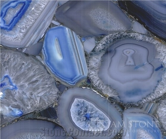 Agate Blue, Agate Grey, Amethyst Gem Stone, Semiprecious Stone
