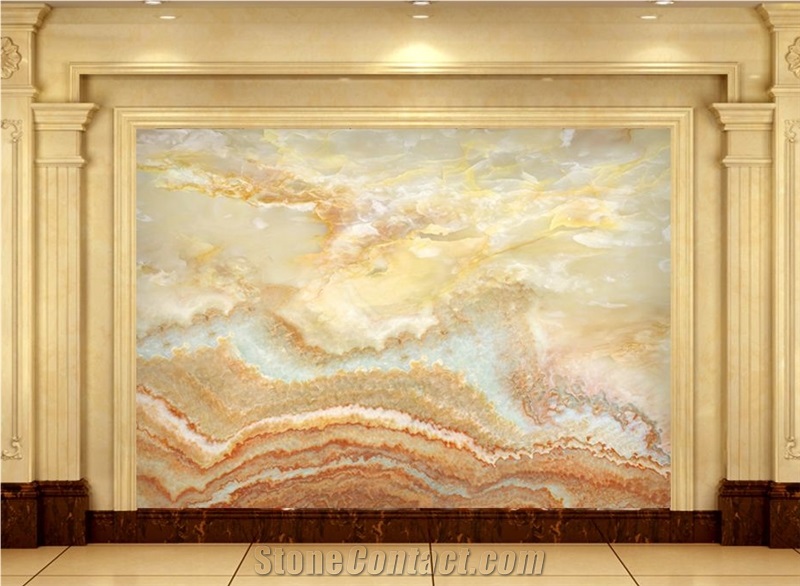 Golden Dragon Onyx, Marble Tiles & Slabs, Onyx Skirting, Onyx Floor Covering Tiles, Onyx Wall Covering Tiles, China Yellow Onyx