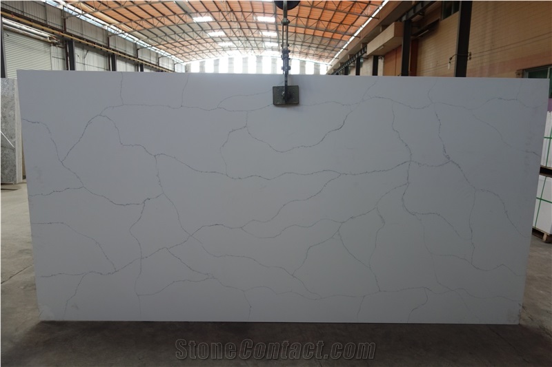Rsq1610, Quartz Stone Tiles, Quartz Stone Slabs, Engineered Stone, Quartz Stone Flooring, China White Quartz