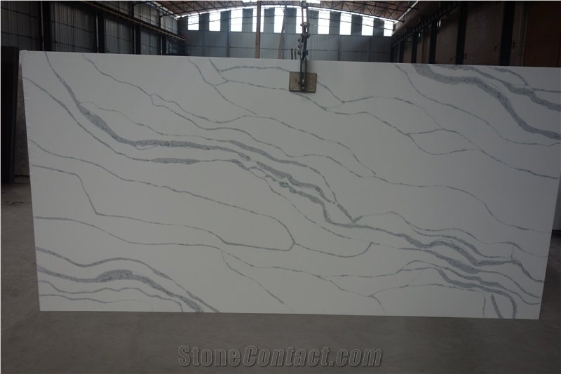 Rsq161018, Quartz Stone Tiles, Quartz Stone Slabs, Engineered Stone, Quartz Stone Flooring, China White Quartz