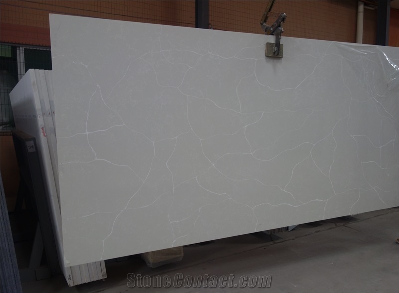 Rsq16418, Quartz Stone Tiles, Quartz Stone Slabs, Engineered Stone, Quartz Stone Flooring, China White Quartz
