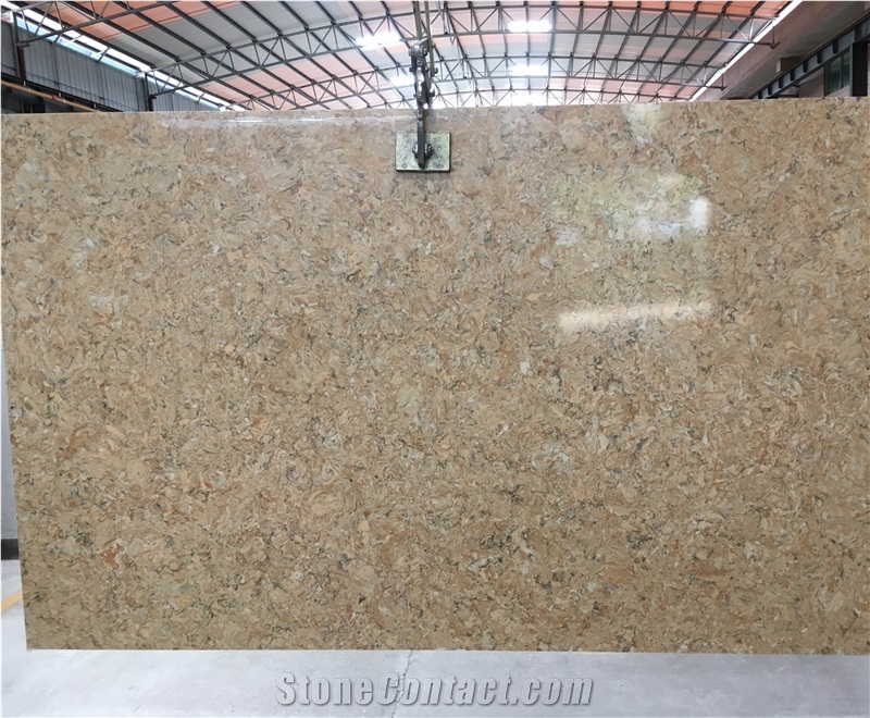 Rsq9002, Quartz Stone Tiles, Quartz Stone Slabs, Engineered Stone, Quartz Stone Flooring, China Yellow Quartz