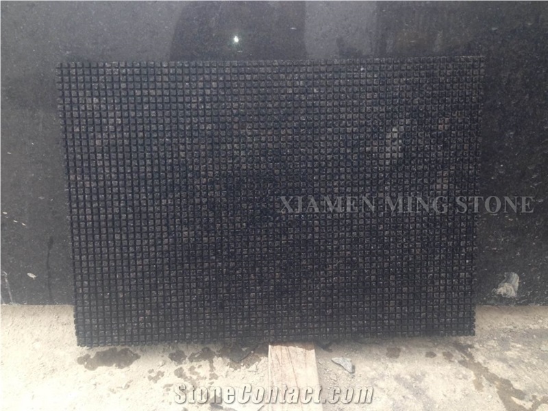 Ash Black Nero Granite Tile Cut So Size for Villa Wall Cladding Panel, Crystal Galaxy Granite Exterior Building Floor Pattern Tile