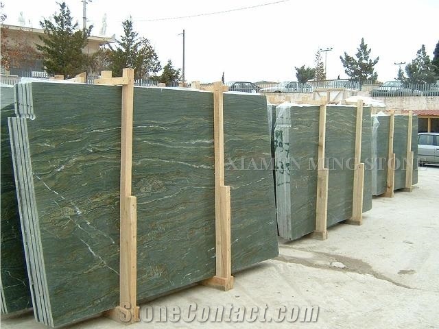 Own Quarry - China Green Spray Wave Granite Block,Verde Juparana Blocks in Stock