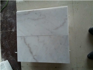 White Marble with Veins, China White, China Carrara White, Guangxi White Marble Slabs & Tiles