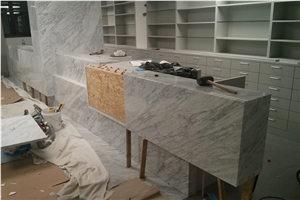 White Marble Commercial Desk Top, Reception Counter